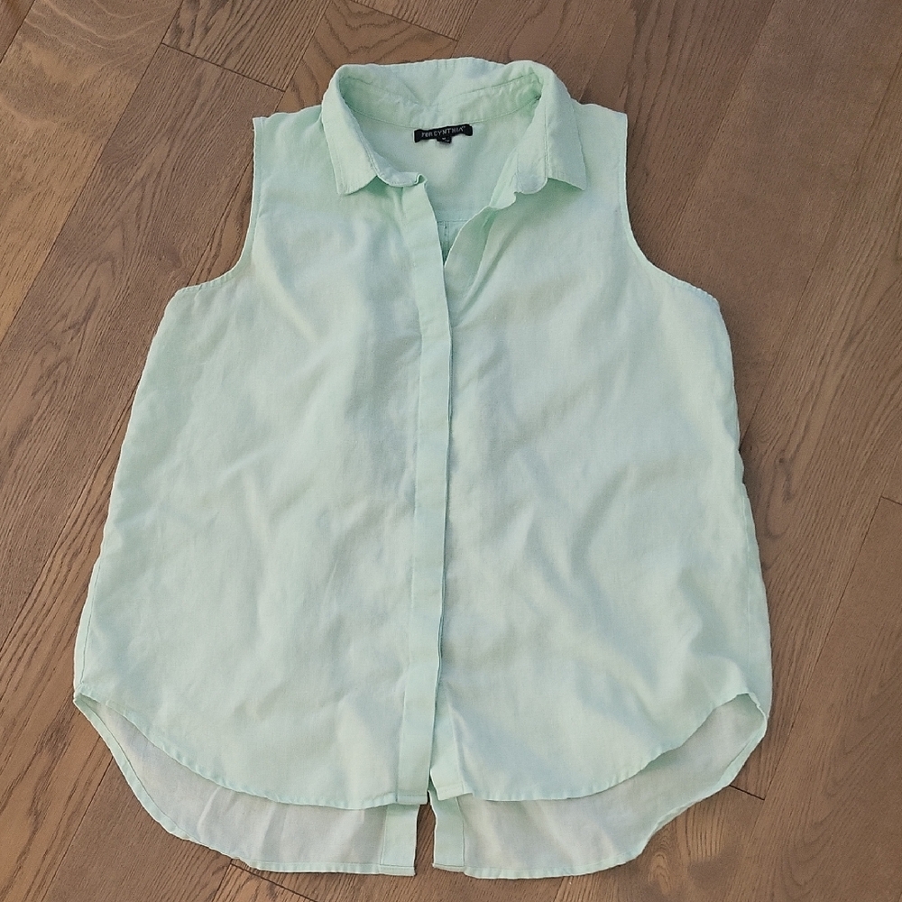 100% LINEN Sleeveless Shirt
